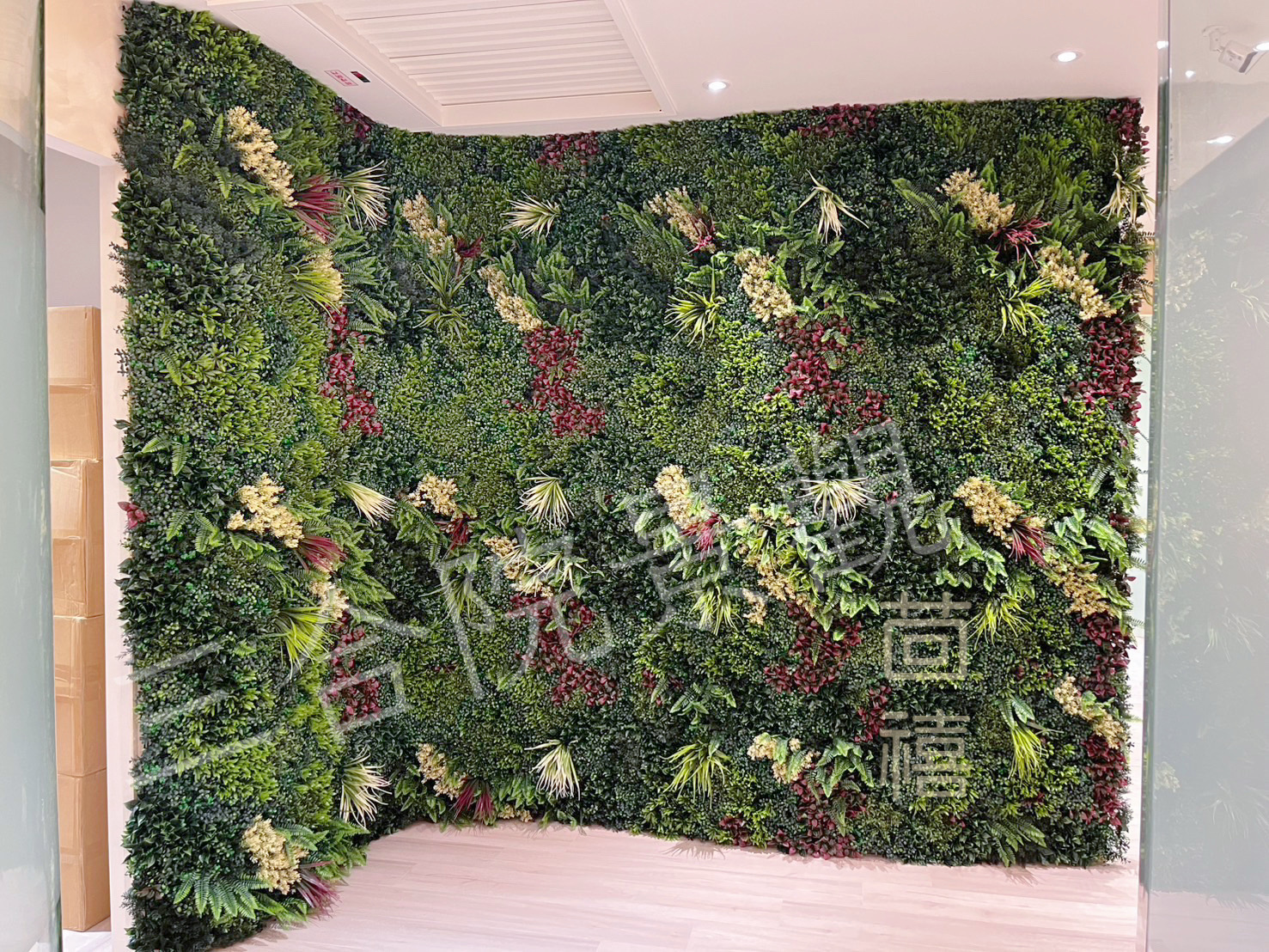 2025年5月 中山區 醫學中心 仿真植生牆空間綠化